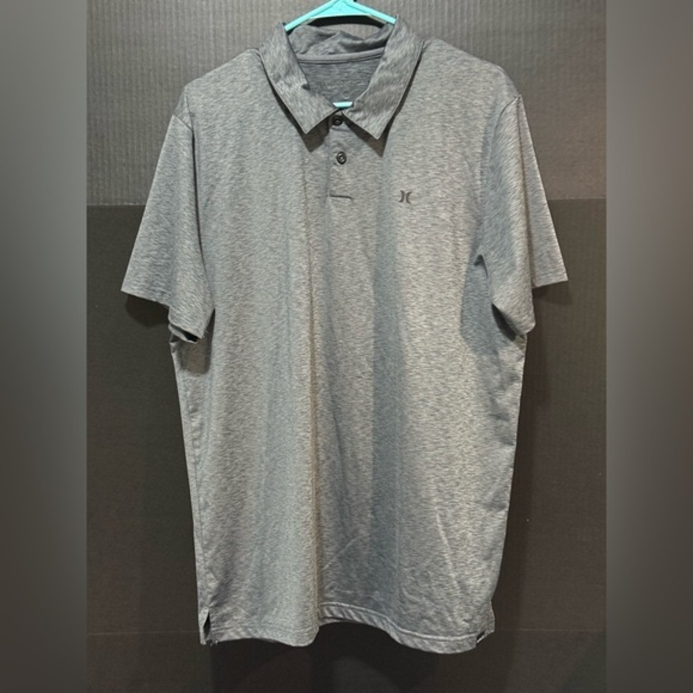 🍥Hurley x Buckle Exclusive Grey Shimmer Polo Shirt